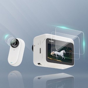 Ultimaxx 2 Pack Tempered Glass Screen & Lens Protector Kit Compatible with Insta360 GO3 - 1 of 1