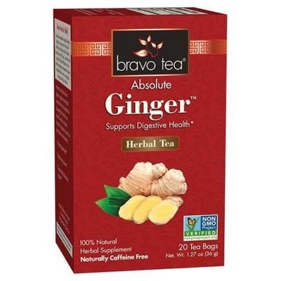 Bravo Teas & Herbs Absolute Ginger Tea - 1 Box/20 Bags