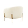 TOV Furniture Kandra Shearling Accent Chair by Inspire Me! Home Decor in Cream - 4 of 4
