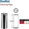 DuraVent DuraPlus 24 x 6 Inch Galvanized Steel Triple Wall Wood Burning Stove Pipe Connector for Chimney to Vent Smoke/Exhaust, Silver - 2 of 4