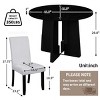 5-Piece Round Dining Table Set, Dining Set Contemporary, 43-Inch Modern Dining Table And 4 Upholstered Chairs For Dining Room-Cuddlewood - 4 of 4