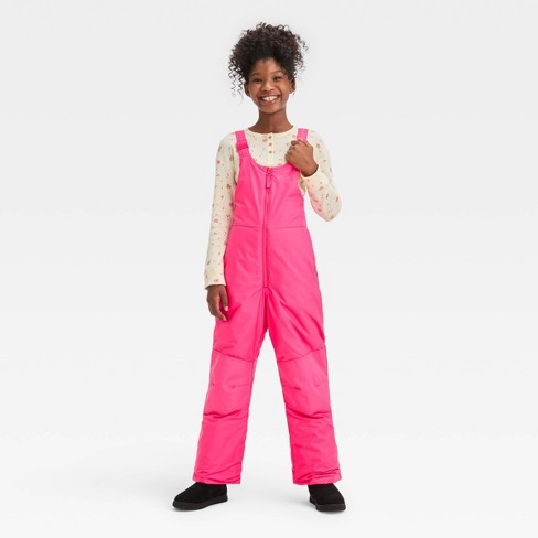 Kids' Solid Snow Bib - All In Motion™ Pink M