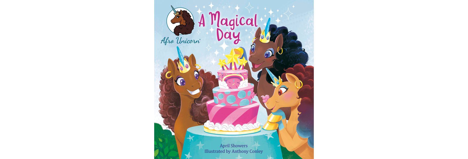 A Magical Day - (Afro Unicorn) by  April Showers (Paperback)