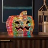 Seasonal LLC Prismatic Iridescent Pumpkin 16", LED lights - 2 of 4