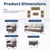 Buenhomino 7-Piece Outdoor Set – Sofa, 2 Swivel Chairs, 2 Single Chairs & 2 Ottomans, Handwoven Wicker, Weather-Resistant Cushions - 3 of 4