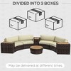 Resenkos 8 Pieces Patio Furniture Set, Outdoor Sectional Furniture, PE Rattan, Mixed-Brown - 4 of 4