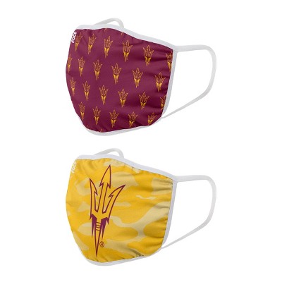 NCAA Arizona State Sun Devils Youth Clutch Printed Face Covering 2pk