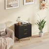 28"/56" WideFluted Dresser for Bedroom with 3/6 Drawers, Wooden Chest of Drawers with Metal Handle & Feet - 2 of 4