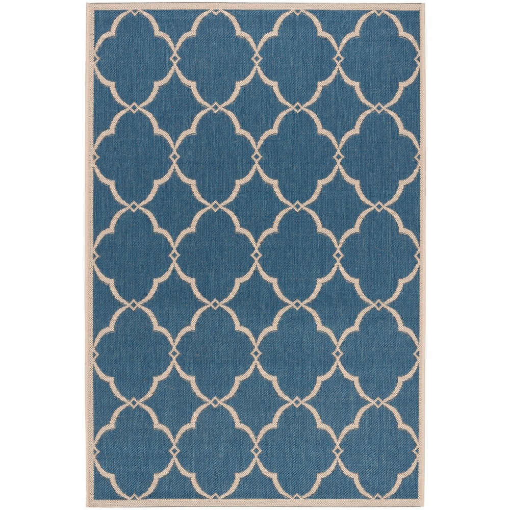 4'x6' Geometric Loomed Area Rug Blue - Safavieh