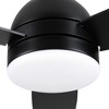 YUHAO 42 in. Indoor Modern Contemporary Matte White ABS Blades Integrated Dimmable LED Ceiling Fan with Light and Remote Control - 3 of 4