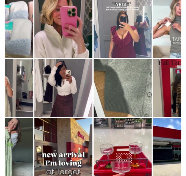 Collage of people showing off their #TargetStyle