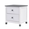 Sapphtopaz Wooden Nightstand with 2 Drawers for Kids Bedroom Space-Saving Bedside Table with Sturdy Frame Cute Side Table for Bedroom,Living Room - 2 of 4