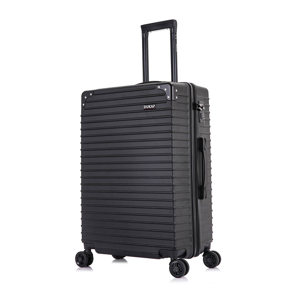 DUKAP Tour 24'' Medium Lightweight Hardside Spinner Suitcase - Black