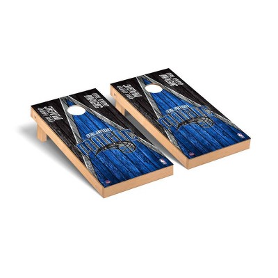 NBA Orlando Magic Premium Cornhole Board Triangle Weathered Version