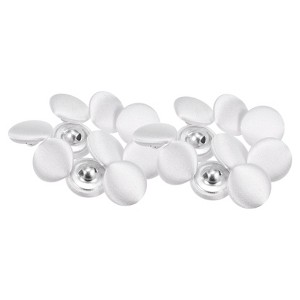Unique Bargains Cloth Covered Aluminum Sewing Buttons 20 Pcs - 1 of 4