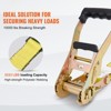 VEVOR Ratchet Tie Down Straps (10PK), 10000 lb Break Strength, Endless Ratchet with 10 Premium 2" x 30' Tie Downs Heavy Duty, Yellow - 3 of 4