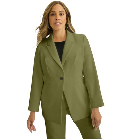 Jessica London Women's Plus Size Bi-Stretch Blazer - image 1 of 4