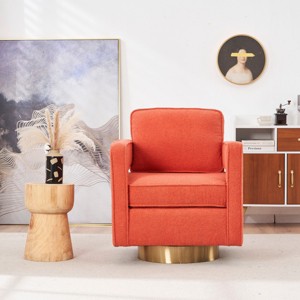 Swivel Chair For Living Room, 360 Degree Swivel Club Modern Single Sofa Chair, Accent Chairs Swivel, Accent Chairs Modern-Cuddlewood - 1 of 4