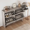 Coolmee Shoe Cabinet with Flip Drawers, Shoe Organizer with Adjustable Shelf, Hidden Shoe Storage for Entryway, Hallway, Living Room - 4 of 4