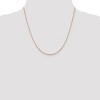 Black Bow Jewelry 1mm 14k Rose Gold Octagonal Box Chain Necklace - 2 of 4