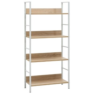 vidaXL 4-Layer Book Shelf Oak 23.6 in.x10.9 in.x49 in. Engineered Wood - 1 of 4