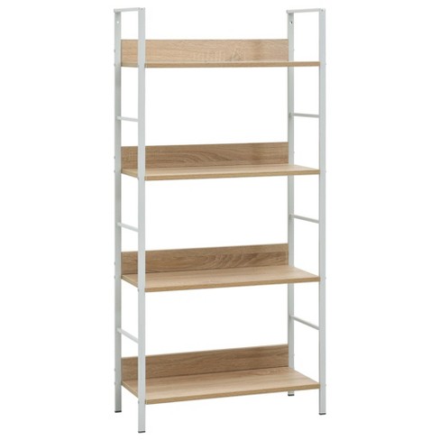 vidaXL 4-Layer Book Shelf Oak 23.6 in.x10.9 in.x49 in. Engineered Wood - image 1 of 4