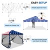 EAGLE PEAK 10x10ft Pop up Gazebo Patio Canopy Tent Shelter with Netting - 3 of 4