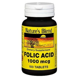 Nature's Blend 1281 Folic Acid 1000 mcg - 1 of 4