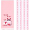 The Lakeside Collection Set of 2 Valentine's Day Embroidered Kitchen Towels - 3 of 4