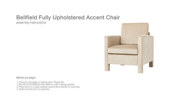 Bellfield Fully Upholstered Accent Chair - Threshold™ designed with Studio McGee, 2 of 14, play video