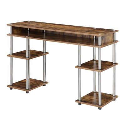 Designs2Go No Tools Student Desk with Shelves Barnwood - Breighton Home