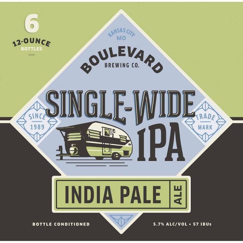 Boulevard Single-Wide IPA Beer - 6pk/12 fl oz Bottles, 1 of 4