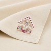 Gingerbread Bliss Embroidered Cotton Napkins, Set of 4 - Multicolor - 17x17 - Elrene Home Fashions - 3 of 3
