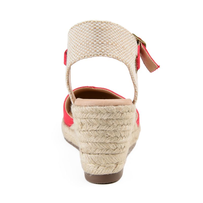 Journee Collection Womens Ashlyn Tru Comfort Foam Wedge Heel Espadrille Sandals, 4 of 13