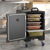 Costway 81 Quart Insulated Food Pan Carrier Stackable 5 Full-Size Pan with 4 Wheels - 2 of 4