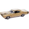 1968 Dodge Coronet R/T Medium Gold Metallic "Vintage Muscle" 1/64 Diecast Model Cars by Auto World - 2 of 4