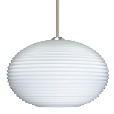 Besa Lighting Pape 12 1 - Light Pendant in  Satin Nickel