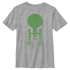 Boy's Star Trek St. Patrick's Enterprise Clover Fill T-Shirt - 1 of 4