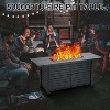 57" Rectangular Propane Fire Pit Table, 50,000 BTU Outdoor Heater with Rain Cover, CSA Certified, Steel/Iron Construction, Reversible Tabletop - 2 of 4