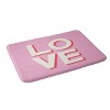 April Lane Art Love Pink Memory Foam Bath Rug Pink - Deny Designs - 2 of 4