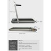 BestParts 2-in-1 Under Desk Treadmill - 2.5HP Folding Walking/Jogging Machine with Remote, 265lbs Capacity - 2 of 4
