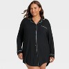 Women's Cloud Knit Notch Collar Long Sleeve Nightgown - Auden™ - 3 of 3