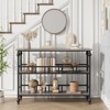 Coolmee 43 Inch Sofa Table, Narrow Farmhouse Console Table with 2 Open Shelves and Legs, Behind Couch Accent Furniture for Apartment, Compact Room - 2 of 4