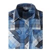 Gioberti Men's Western Cowboy Short Sleeve Shirt with Snap Buttons - 3 of 4