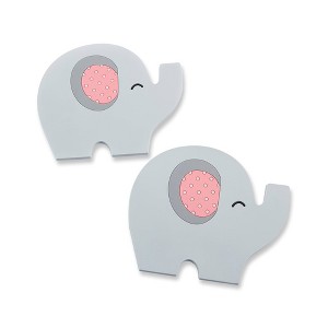 Kate Aspen Little Peanut Elephant Coaster (Pink), (Set of 12) | 17068PK - 1 of 3