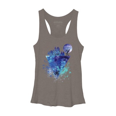 Women's Design By Humans Play Music On The Edge By Maryedenoa Racerback Tank Top