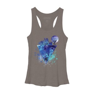 Women's Design By Humans Play Music On The Edge By Maryedenoa Racerback Tank Top - 1 of 2