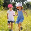 Kids Bucket Hat for Girls & Boys, Packable Fun & Cool Reversible Beach Sun Teen Toddler Bucket Hat with Sunglasses 3-14Y - 4 of 4