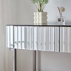 Whisen 39" Modern Mirrored Makeup Vanity Table with Stainless Steel Base and 2 Drawers - 3 of 4