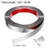 Unique Bargains Self-Adhesive Stainless Steel Mirror Finish Peel and Stick Wall Trim - 2 of 4